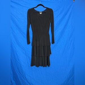 LuLaRoe Black Long Sleeve Tiered Dress